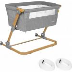 Patut 3 in 1 co-sleeping Skiddou Natt, Normandic Wood, Wood-gri