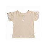 Alex Sand 74/80 - Tricou din bumbac organic interlock fin GOTS