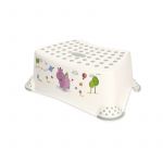 Inaltator baie, antiderapant, Hippo White Grey