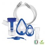 Kit accesorii Flaem RF8 Full pentru aparate de aerosoli, masca copii si adulti, pahar de...