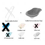 Set suport metalic si cadita anatomica Tega Komfort