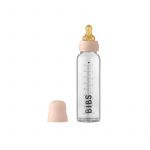 BIBS - Set complet biberon din sticla anticolici, 225 ml, Blush