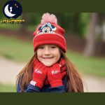 Set 3 piese Minnie Mouse-caciula manusi si fular