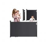 Bariera de protectie pentru scari si usi, 50-140 cm, 718400 - Negru