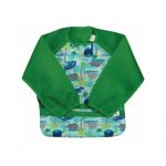 Bavetica Aqua Dino Jungle multifunctionala cu maneci lungi 12-24 luni - Green Sprouts