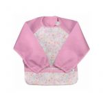 Bavetica Pink Wildflower multifunctionala cu maneci lungi 12-24 luni - Green Sprouts