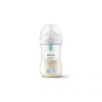 Biberon, Philips Avent, Natural Response, Cu supapa AirFree, 1 luni+, 260 ml, Fara BPA, Anticolici, Elefant