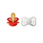 BIBS - Set 2 suzete Supreme Latex, tetina simetrica, 6 luni +-Candy Apple/Haze