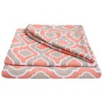 Lenjerie de pat bumbac polycotton, SomnART, pentru pat de 2 persoane (2 fete perne 50x70, cearceaf pat 240x240, cearceaf pilota 180x200), Iris