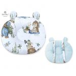 Perna bebelusi, MimiNu, Ursulet, Multifunctionala, Cu doua fete, Tesatura pufoasa minky si bumbac, Materiale certificate Oeko Tex Standard 100, Design, Minky Let's Go Blue