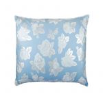 Perna SOMNART, 60x60 cm, umplutura pene 90%, puf 10%, bumbac 100%, model floral blue