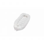 Pozitionator SomnArt baby nest, 94x60cm, cu dantela, alb