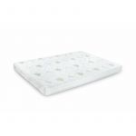 Saltea cu spumă poliuretanică Confort 4Family Aloe Vera 140x200 Somnart, înălțime 14 cm, husă lavabilă și detașabilă cu fermoar, fermitate medie