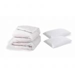Set Confort Somnart pilota 200x220 cm + 2 perne 50x70 cm, microfibra