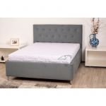 Saltea cu spumă poliuretanică Somnart HypoallergenicMed Bumbac 140x200, înălțime 16 cm, hipoalergenică, husă cu fermoar, rulată, fermitate medie