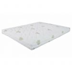 Saltea cu spumă poliuretanică Somnexpert 90x200, înălțime 17 cm, ortopedică, husă bumbac Aloe Vera detașabilă și lavabilă, rulată, fermitate medie
