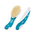 Set Nuk perie par natural si piepten Bleu