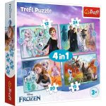 Trefl - PUZZLE 4IN1 FROZEN 2 UIMITOAREA LUME DISNEY