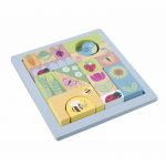 Cuburi de construit Gradina de primavara, Orange Tree Toys