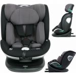 Scaun auto, FreeON, Opal, Pentru copii, Nastere - 140 Cm/ 0 - 12 ani, Rotire 360° grade, Tehnologie Isofix I-Size si Top Tether, Spatar reglabil, Conform cu standardul european ECE R129, Black