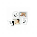 Pearhead - Kit rama foto multipla cu amprente din cerneala pentru manuta si piciorus