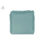 Perna clasica de dormit, MimiNu, Cu husa detasabila cu fermoar, Din bumbac certificat Oeko Tex Standard 100, 40x40 cm, Colectia Royal, Nepal Green