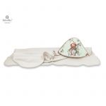 Prosop cu gluga, MimiNu, Mare, Dimensiune 100x100 cm, Din bumbac si thermo fleece, Materiale certificate Oeko Tex Standard 100, Design, Let's Go Natural