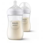 Biberon anticolici, Philips Avent, Natural Response, 260 ml, 1 luni+, 2 bucati, Alb