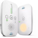 Interfon bebelusi, Philips Avent, Fara interferente, Cu lumina de veghe, Pana la 24h capacitate de functionare, 0 luni+, Alb