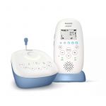 Interfon bebelusi, Philips Avent, Fara interferente, Cu proiector de lumina, Cu tehnologie DECT, Cu melodii, Pana la 24h capacitate de functionare, 0 luni+, Alb