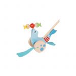 Jucarie din lemn de impins Foca Acrobat