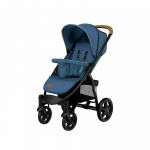 Lionelo - Carucior sport Annet Plus, De la nastere, Cu accesorii si capotina XXL reglabila, 0 - 22 Kg, Conform cu standardele europene de securitate EN1888-1 si EN1888-2, Albastru Denim, Resigilat