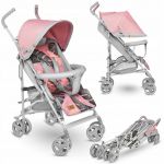 Lionelo - Carucior sport Elia Tropical, Cu husa de picioare, Cu plasa de tantari, Conform cu standardul european de securitate EN1888-1, Roz, Resigilat