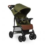 Lionelo - Carucior sport Emma Plus, Cu tavita, 2 Suporturi pentru pahar, Geanta accesorii, Conform cu standardul european de securitate EN1888-1, Forest Green, Resigilat