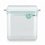 Recipient depozitare lapte praf, Feedo, 1700 ml, Capac etans, Din plastic, Fara BPA, Turcoaz