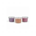 Set Plastilina organica, pentru copii, 2 ani+, 3 culori, moale, nelipicioasa, usor de modelat, roz/mov/bej, Grunspecht 680-V1