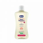 Ulei de masaj, Chicco, Pentru pielea sensibila a bebelusului, Cu extract de vitamina E si bumbac, 200 ml