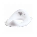 Maltex baby - Reductor toaleta copii, antiderapant, Bear Alb,