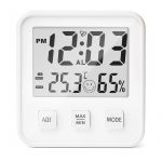 Vitammy - Termometru si higrometru de camera Hygro, Statie meteo, Ceas, Alarma, Indicator confort, Alb