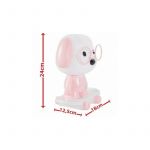 Lampa de veghe Catel MalPlay Roz cu incarcare USB 25 cm
