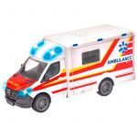 Masina ambulanta Majorette Mercedes-Benz Splinter cu lumini si sunete