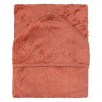 Prosop cu Gluga XXL pentru Copii din Bambus Apricot Blush