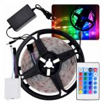 Banda LED colorata audoadeziva, Jokomisiada SMD, 5 metri, Multicolor, cu telecomanda