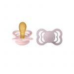 BIBS - Set 2 suzete Supreme Latex, tetina simetrica, 6 luni +-Blossom/Dusky Lilac