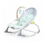 Balansoar 3 in 1 cu vibratii si melodii Ecotoys 27224 - Elefant