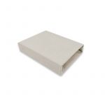 Cearceaf cu elastic, Qmini, Pentru patut co-sleeper, Theo, Dimensiune 85 x 46 cm, Din bumbac certificat Oeko Tex Standard 100, Beige