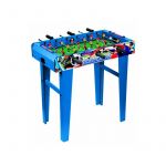 Masa de fotbal RS Toys din lemn, cu picioare, pentru copii, albastra, 70 cm