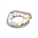 Reductor moale pentru toaleta, cu manere, model universal, Animals Grey