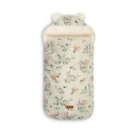 Sac termic, Sensillo, Pentru carucioare si scaune auto, Multifunctional, Calduros, Impermeabil, 43x80 cm, Bumbac, 0-18 luni, Deers, Bej