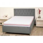 Saltea cu memorie SOMNART 90x200, înălțime 17 cm, ortopedică, husă detașabilă cu fermoar, fermitate medie